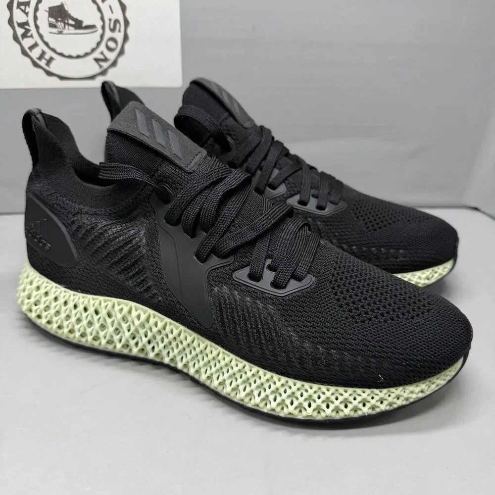 Adidas Alphaedge 4D Parley Black Green Running Shoes Men’s Size 7.5 EF3453